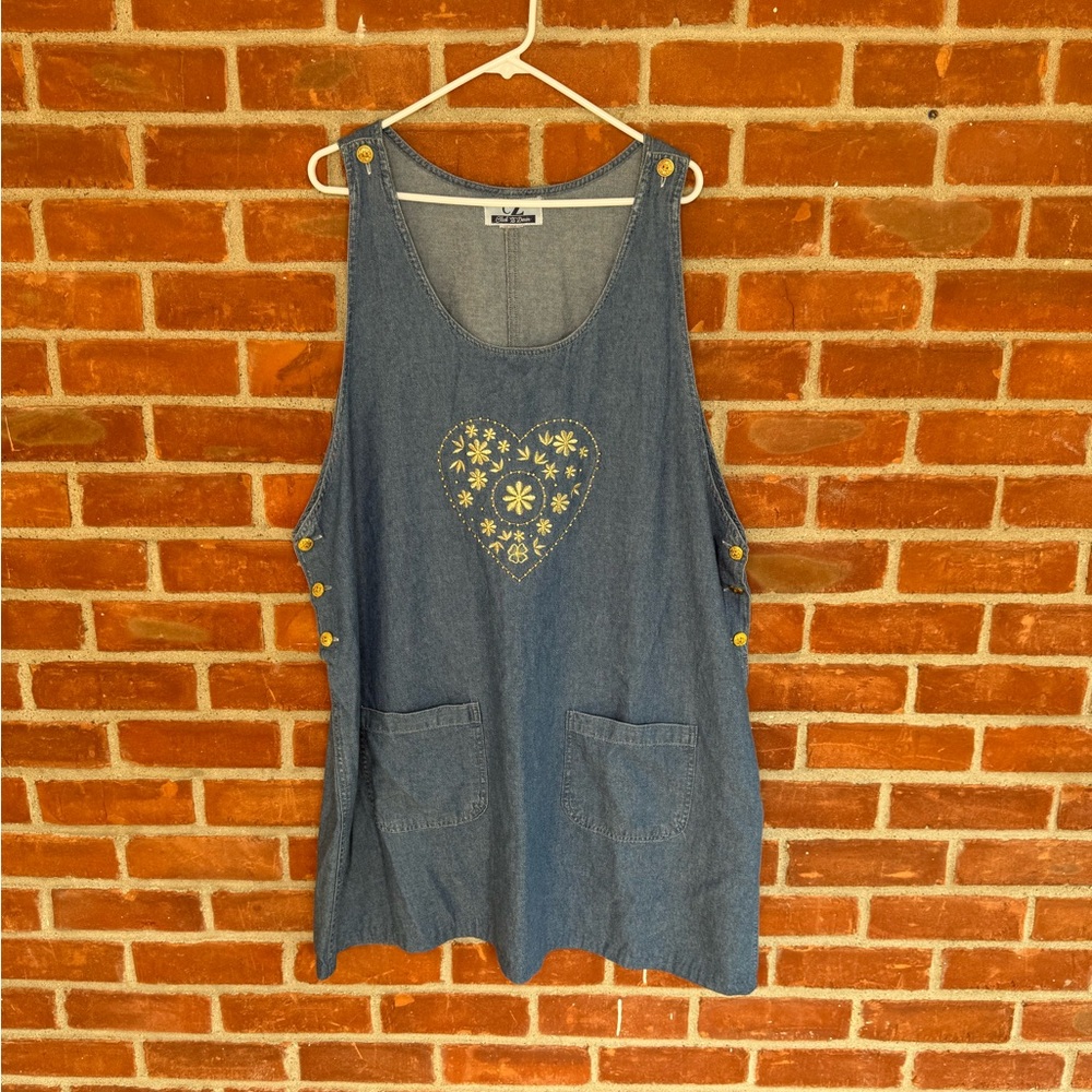Vintage Club Z Denim soft denim embroidered dress